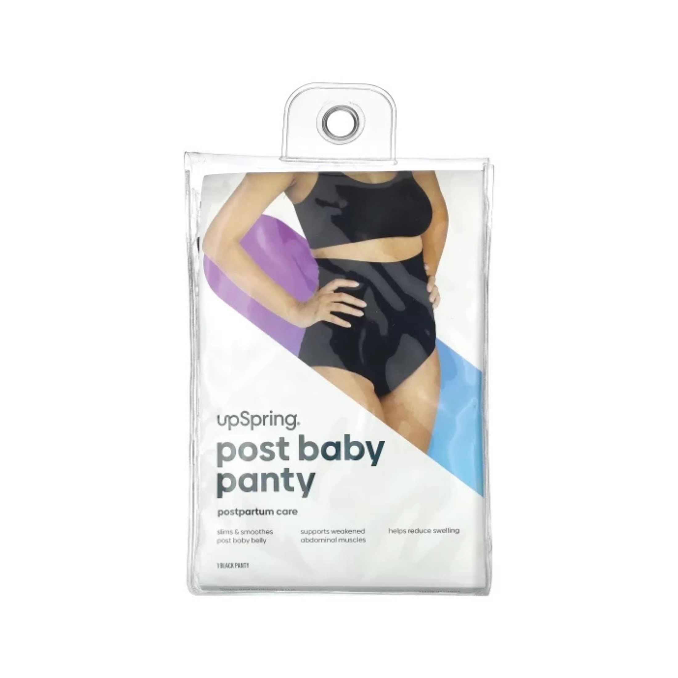 UpSpring Post Baby Panty Postpartum Recovery Underwear - Black