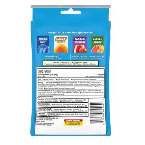 Halls Cough & Throat Drops, Sugar Free, Mountain Menthol Flavor, Economy Pack