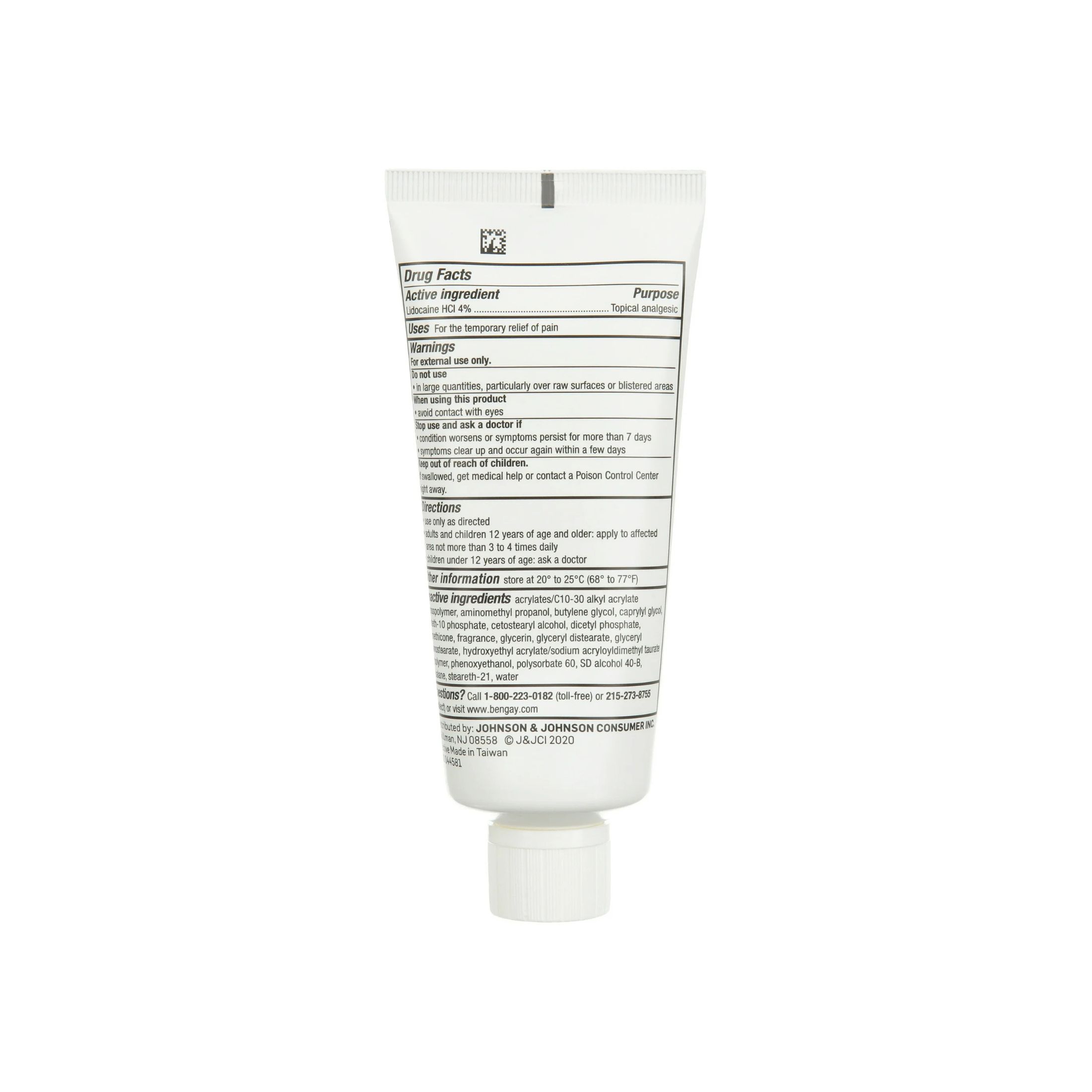 Bengay Topical Analgesic Cream, Lidocaine 4%, Maximum Strength, Tropical Jasmine Scent, 3 Oz
