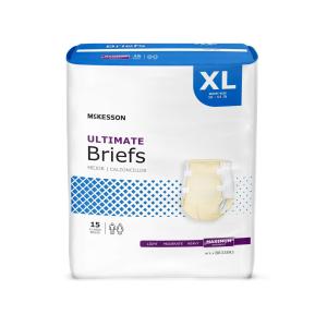 Mckesson MCK Bladder Control Pad Ultra 14-1/2 Inch Length Heavy Absorbency Polymer Core One Size Fits Most BAG/42