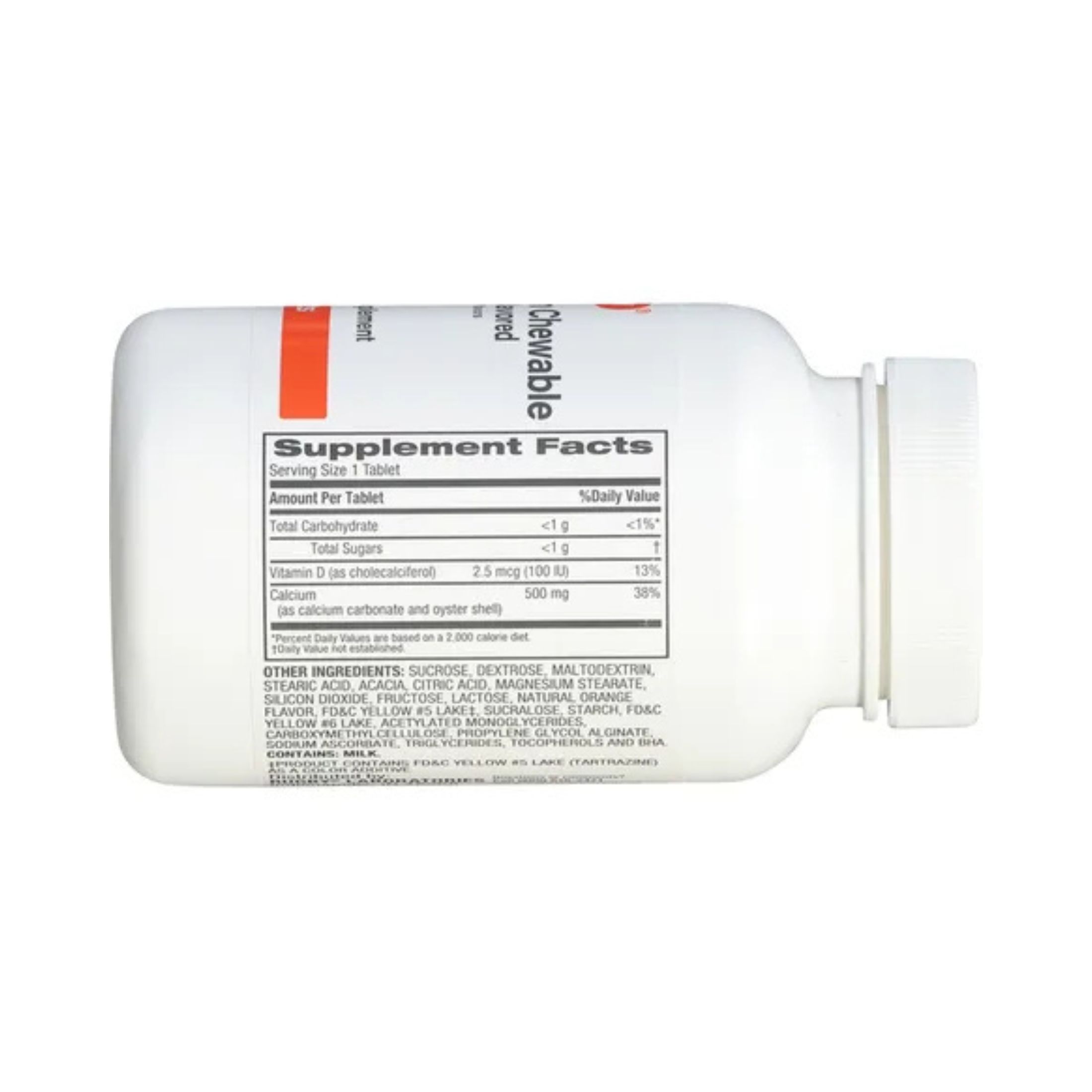 Rugby Calcium Chewable 500 Mg, Orange Flavored 60 Tablets 880681089002VL