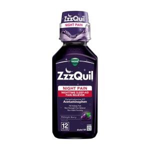 Vicks Zzz Quil Sleep Aid/Pain Reliever, Nighttime, Night Pain, Geltabs