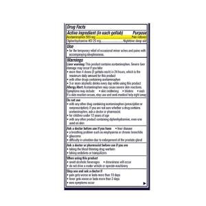 Vicks Zzz Quil Sleep Aid/Pain Reliever, Nighttime, Night Pain, Geltabs