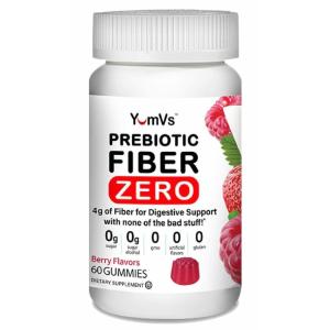 Yum Vs Prebiotic Fiber, Zero, Gummies, Berry Flavors