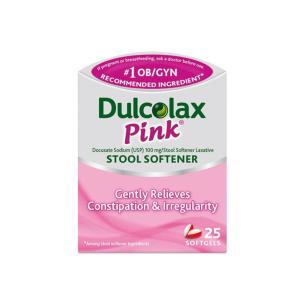 Dulcolax Stool Softener, 100 Mg, Pink, Softgels
