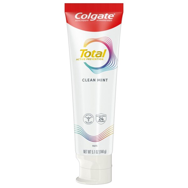 Colgate Total Anticavity, Antigingivitis, And Antisensitivity Toothpaste With Stannous Fluoride, Clean Mint, 4.8 OZ