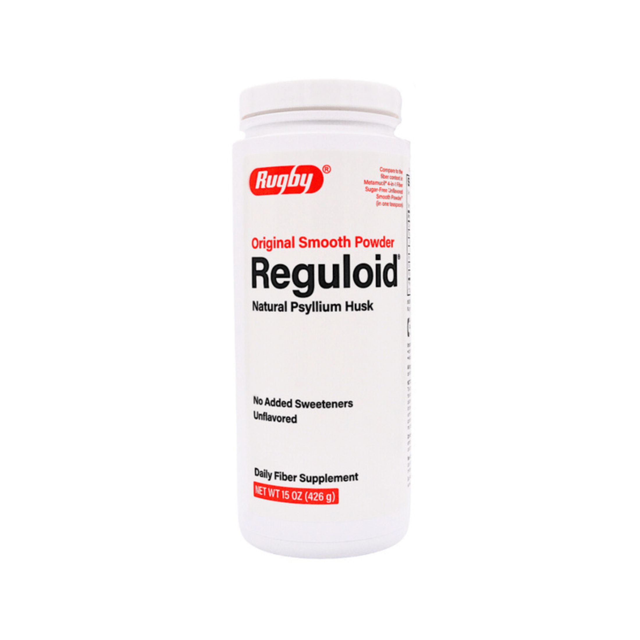 Rugby Reguloid Sugar Free Psyllium Husk Powder - 15 Oz