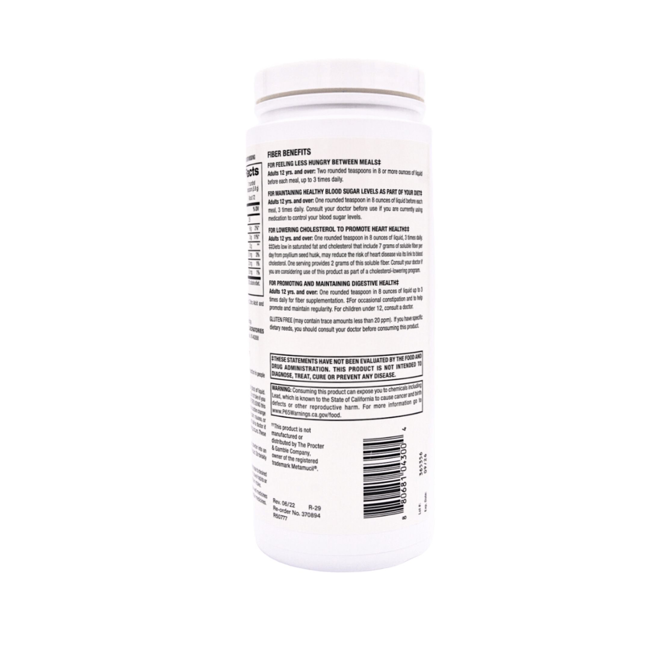 Rugby Reguloid Sugar Free Psyllium Husk Powder - 15 Oz