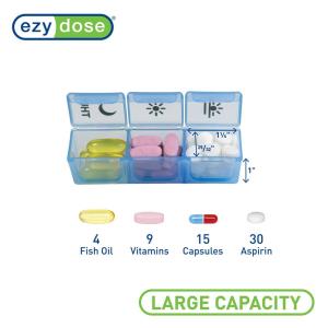 Ezy Dose Weekly 3x Day Pill Planner, Rainbow