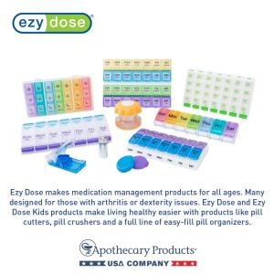 Ezy Dose Weekly 3x Day Pill Planner, Rainbow