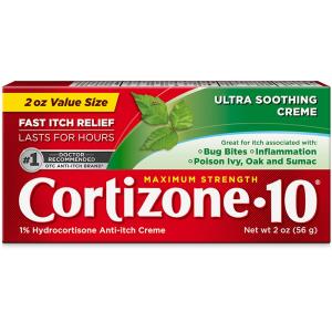 Cortizone 10 Anti Itch Creme, Maximum Strength, Ultra Soothing, Value Size 2 Oz