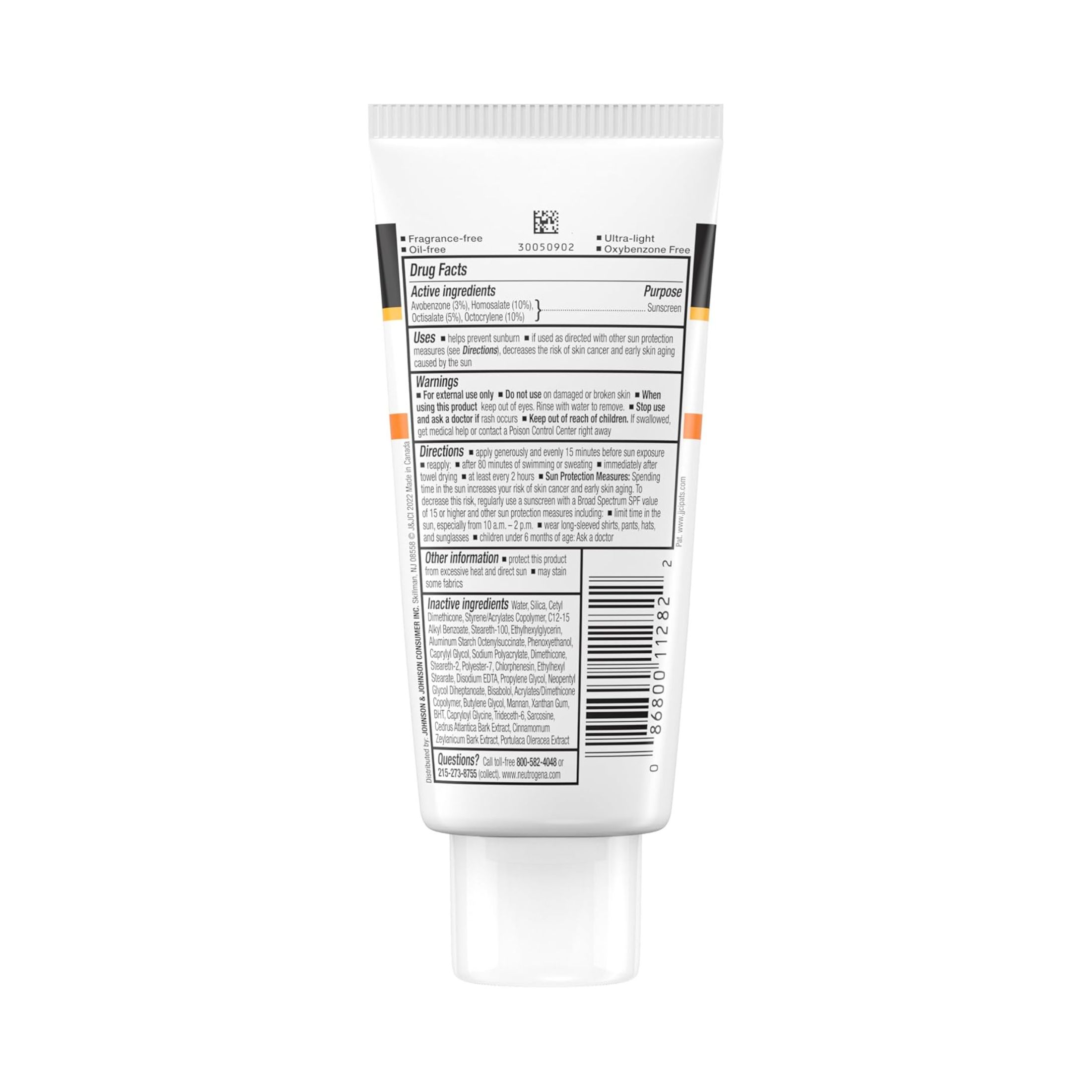 Neutrogena Clear Face Lotion Sunscreen - SPF 50, 3 Fl Oz