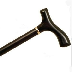 Alex Orthopedic Ladie's Fritz Handle Cane, Black Stain, 36
