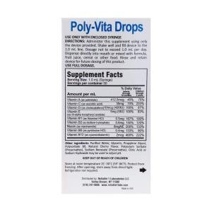 Reliable-1 Laboratories Poly-Vita Infant Toddler Multivitamins Drops