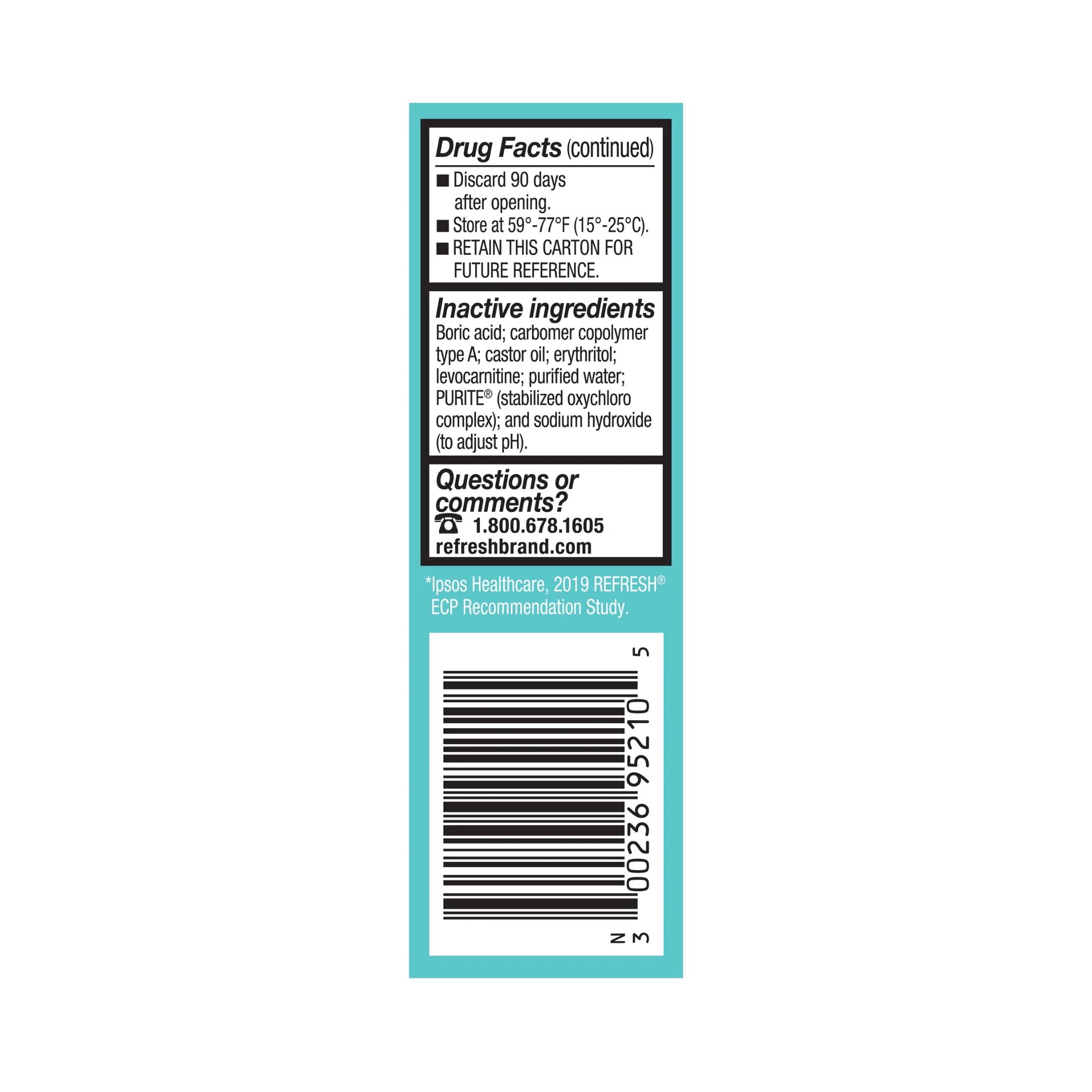 Refresh Digital Lubricant Eye Drops Preserved Tears, 0.33 Fl Oz (10 mL)