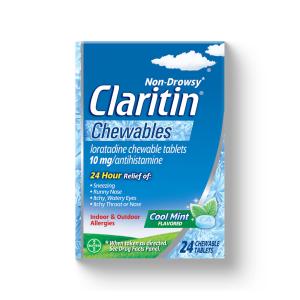Claritin Cool Mint 24 Hour Non-Drowsy Allergy Chewables