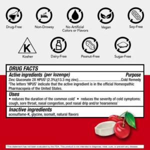 Cold Eeze Natural Sugar-Free, Wild Cherry Flavor, Lozenges