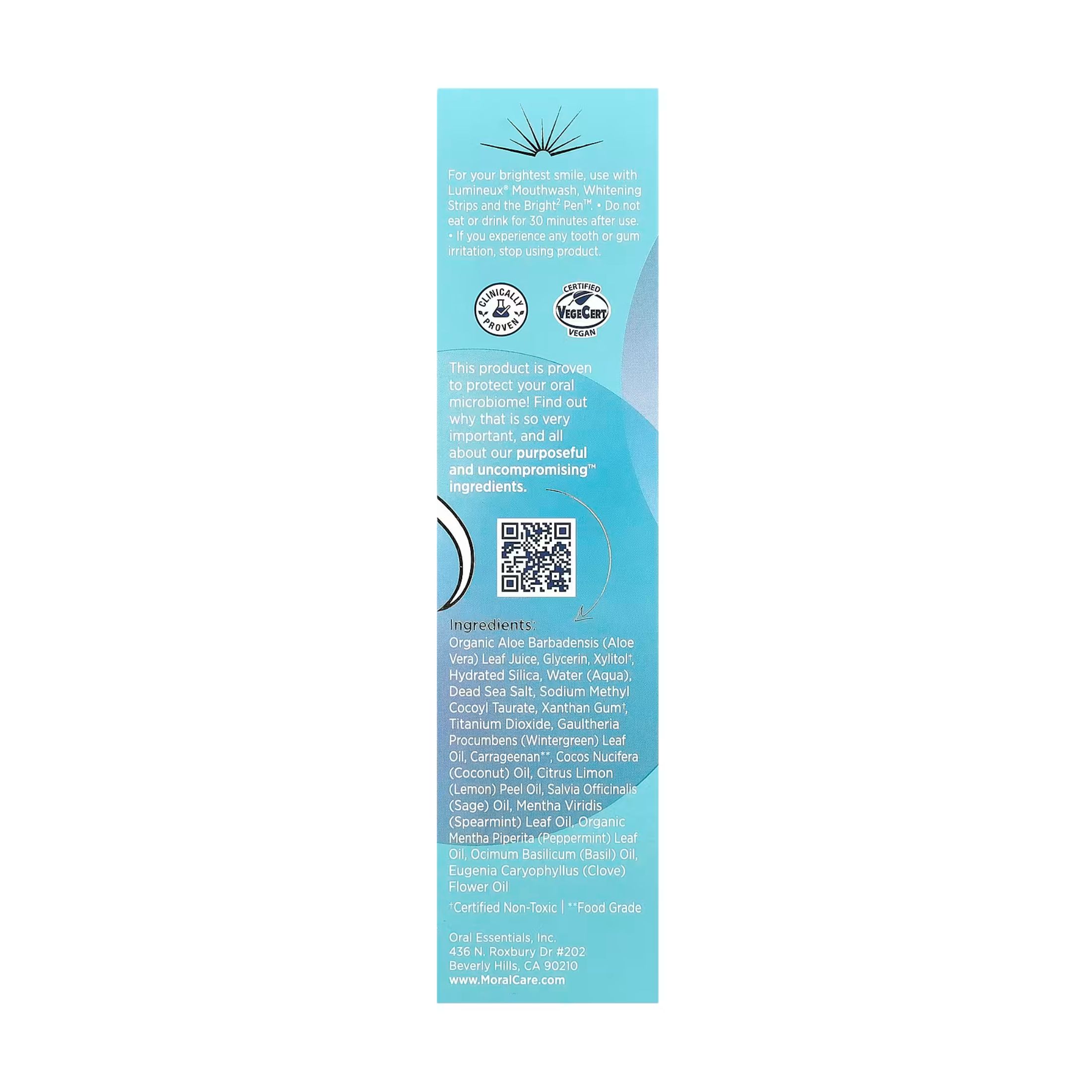 Lumineux Oral Essentials Teeth Whitening Toothpaste, 3.75 Oz