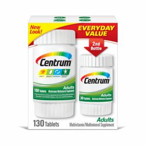 Centrum Adult Multivitamin/Multimineral Supplement With Antioxidants, Zinc, Vitamin D3 And B Vitamins, Gluten Free, Non-GMO Ingredients - 100