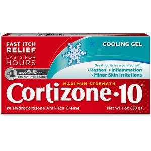 Cortizone 10 Anti-Itch Cream, Maximum Strength, Cooling Gel 1 Oz
