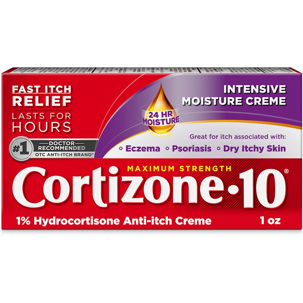 Cortizone-10 Anti Itch Creme, Maximum Strength, Intensive Moisture Creme 1 Oz