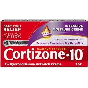 Cortizone-10 Anti Itch Creme, Maximum Strength, Intensive Moisture Creme 1 Oz