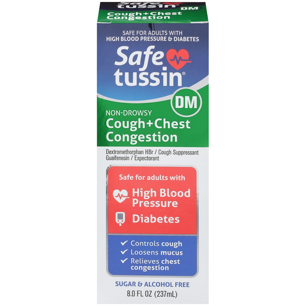 Safetussin Cough + Chest Congestion, DM, Non-Drowsy