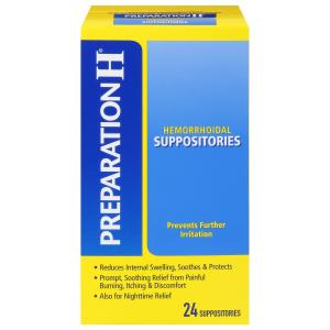 Preparation H Suppositories, Hemorrhoidal