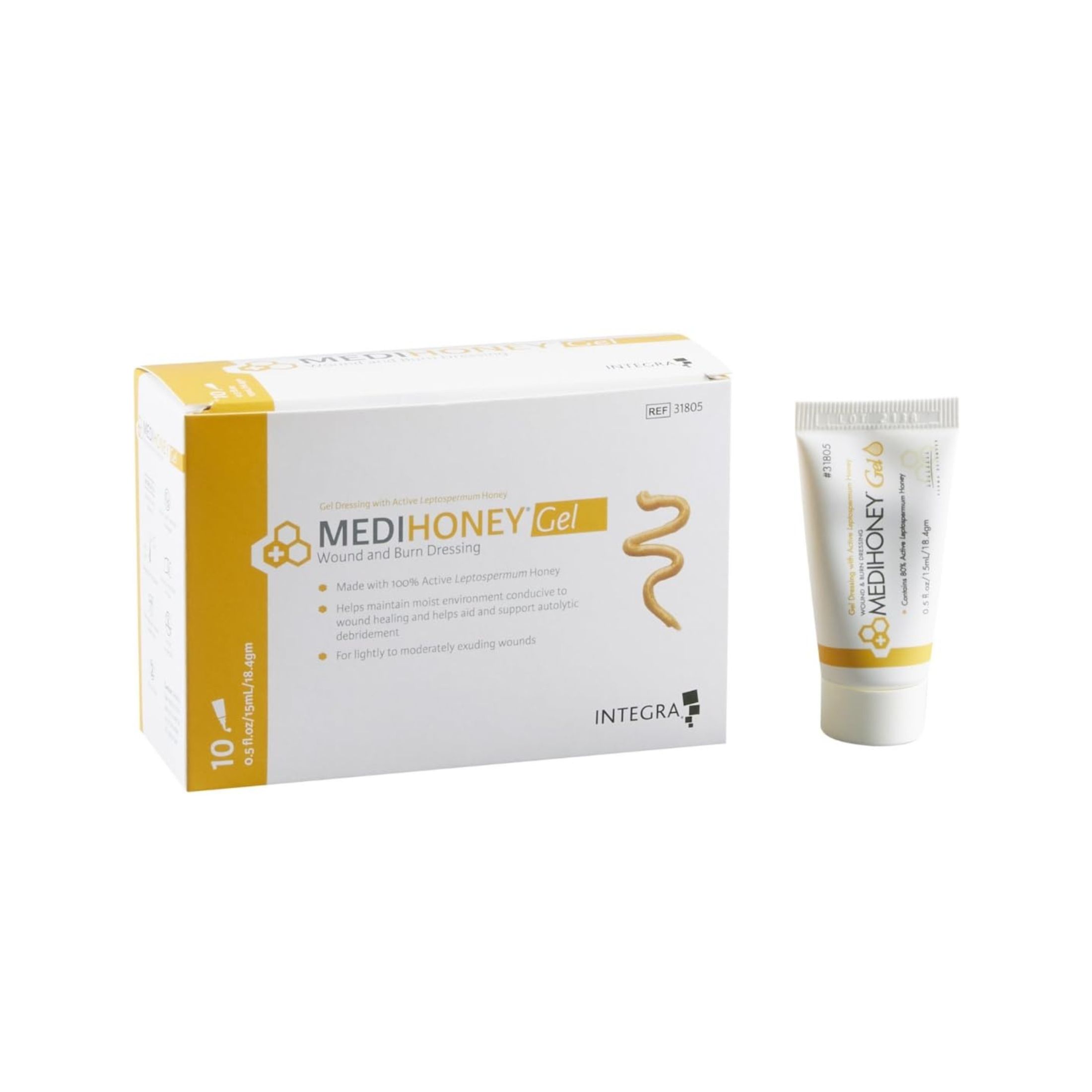 Medihoney Derma Sciences Gel 0.5 Oz. Tubo, 1 Cargo