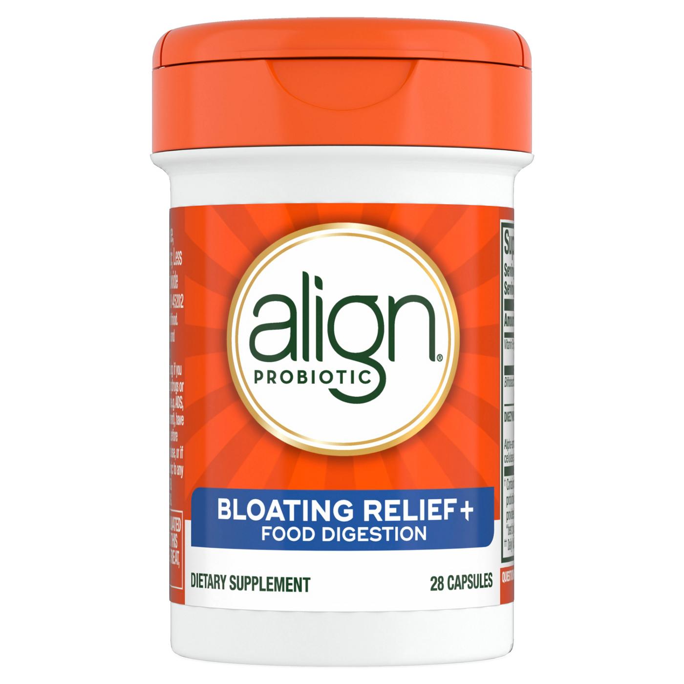 Align Probiotic Bloating Relief + Food Digestion Capsules