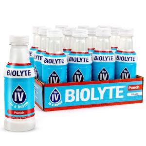 Biolyte Electrolyte Drink For Rapid Hydration, Punch, 16 Oz