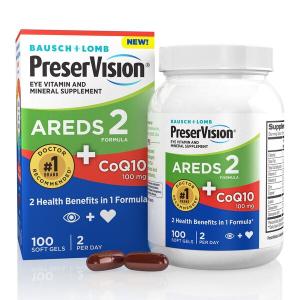 Preservision AREDS 2 Formula + CoQ10 Vitamin & Mineral Supplement Soft Gels