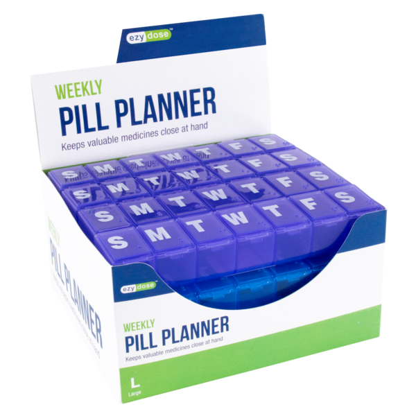 Ezy Dose Weekly Pill Planner Display (Large)