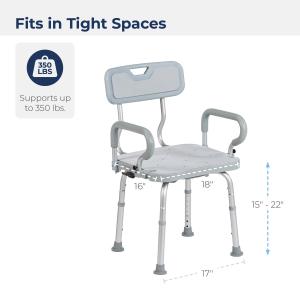 Drive Medical PreserveTech 360 Degrees Swivel Bath Chair
