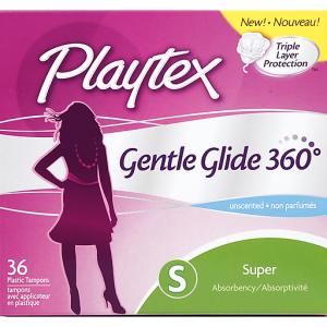 Playtex Gentle Glide Unscented Super Absorbency Tampons 36