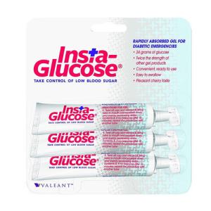 Valeant Insta Oral Glucose Gel, Tri Pack - 31 Gm