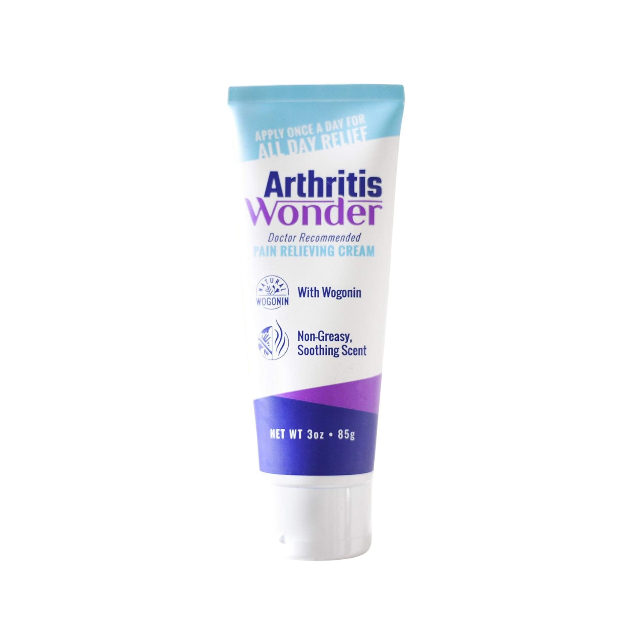 Arthritis Wonder Crema Para El Alivio Del Dolor Por Artritis 3 Onzas Ideal Para Las Manos, Rodillas, Pies Y Cadera, Rápida Acción, Penetración Profunda, Fórmula No Grasosa Con Wogonin Natural