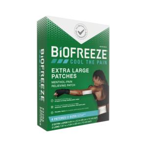 Biofreeze Menthol Pain Relief Patches Extra Large