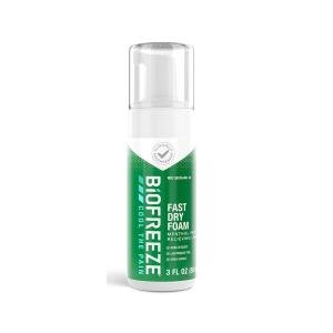 Biofreeze Pain Relief Fast Dry Foam, 3 Oz