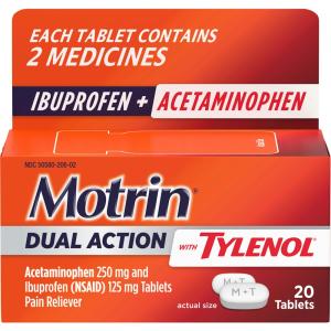 Motrin Dual Action With Tylenol, Ibuprofen & Acetaminophen