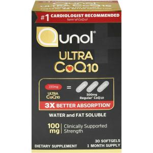 Qunol Ultra 100 Mg CoQ10 Dietary Supplement Softgels
