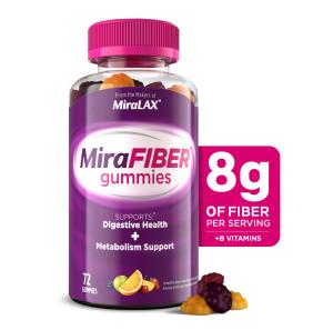 MiraLAX Fiber Dietary Supplement, Gummies