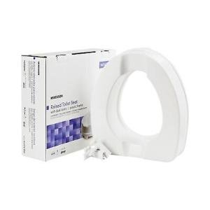 McKesson White Plastic Raised Toilet Seat