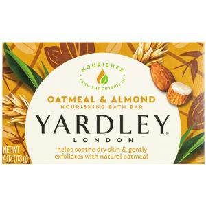 Yardley London Natural Oatmeal & Almond Moisturizing Bar Soap - 4.25 Oz