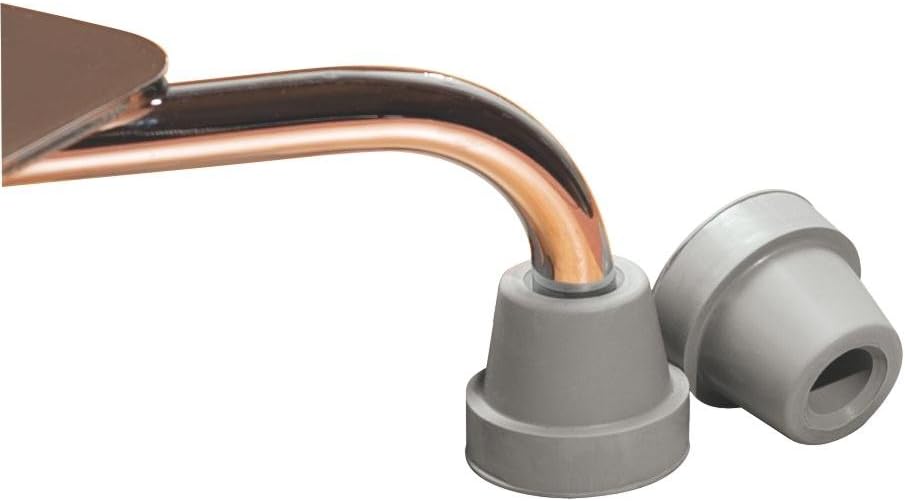 Medline Quad Cane Tips, Gray, 1/2 Inch