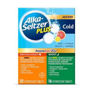 Alka-Seltzer Plus Severe Cold, PowerFast Fizz, Effervescent Tablets