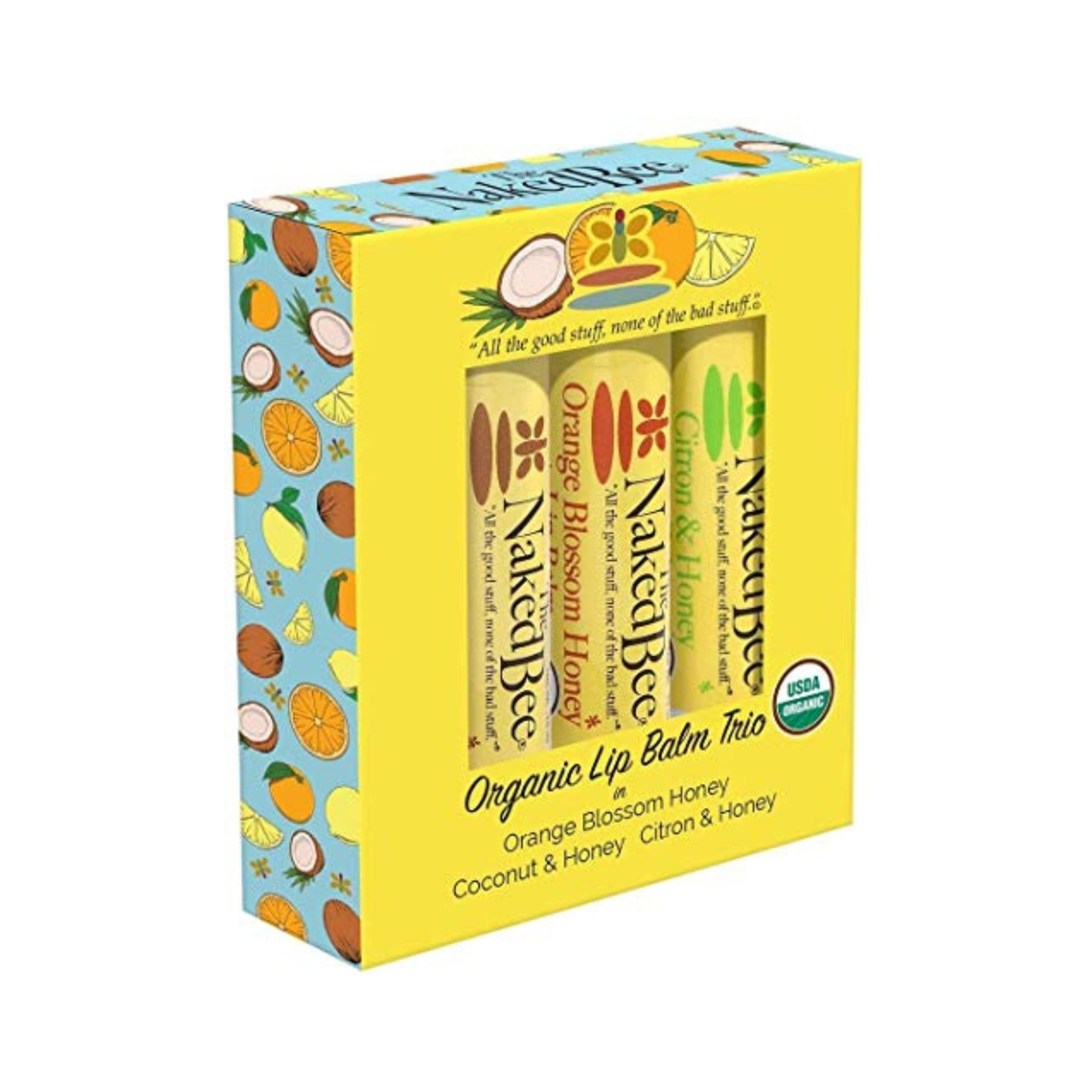 The Naked Bee Assorted Scent Organic Lip Balm 0.45 Oz