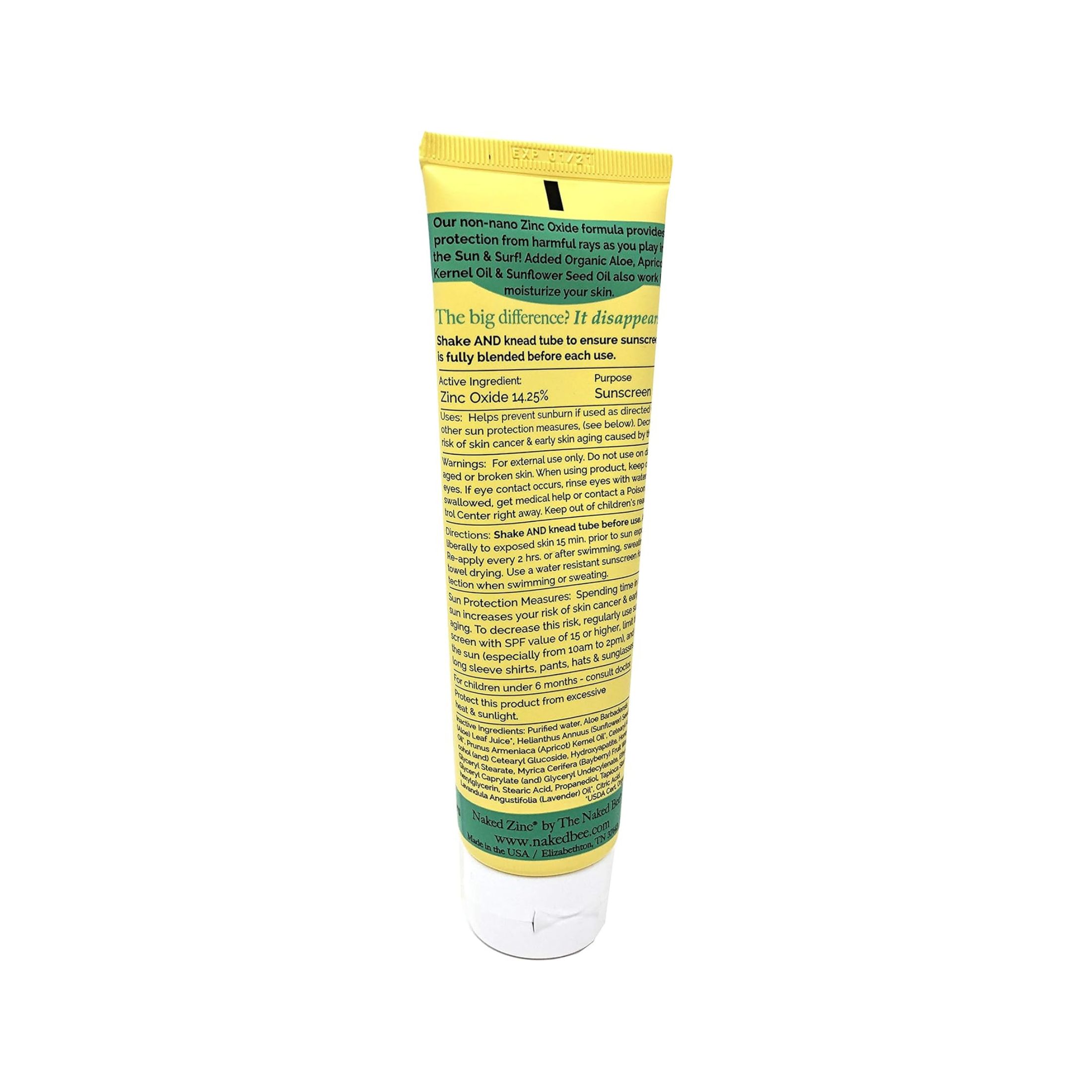 The Naked Bee Zinc Sunscreen SPF 30