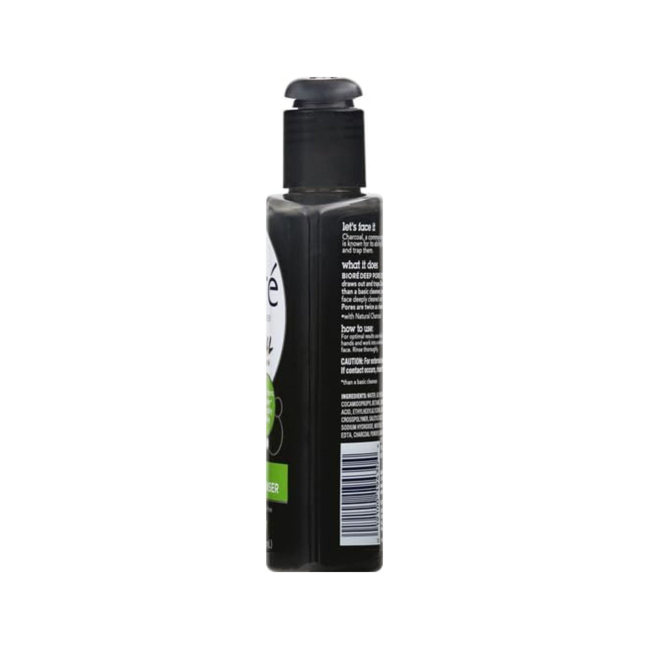 Biore Deep Pore Charcoal Cleanser For Oily Skin, 6.77 Fl Oz