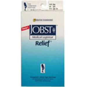 Jobst 114637 Relief 30-40 Knee High Open Toe Beige Compression Stockings, Large
